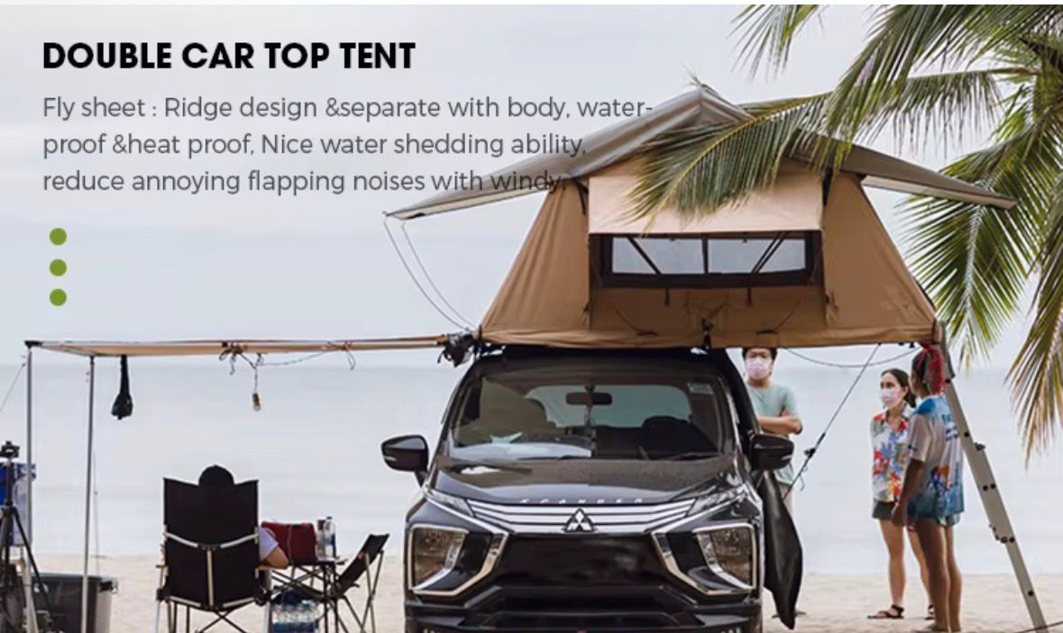Rooftop tent interior